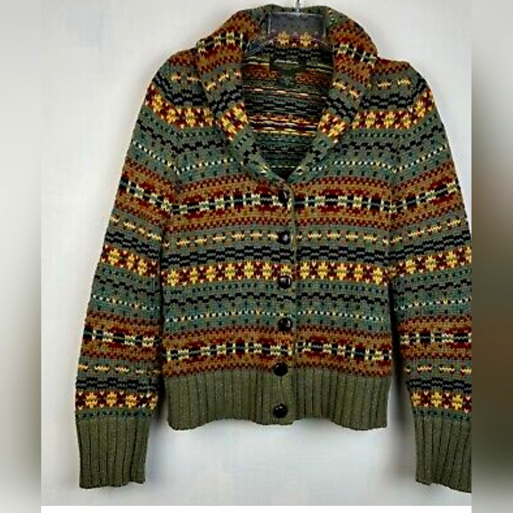 Iso Eddie Bauer cardigan sweater jacket